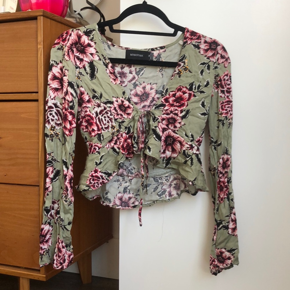 Flowered Crop top